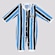 Macacão do Grêmio Futfanatics Manga Longa Tricolor - Infantil AZUL