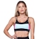Top Fitness AVA Fitness Wear com Recorte - Adulto PRETO/BRANCO