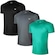 Kit Camisas Penalty X - Masculina - 3 Unidades PRETO/CINZA ESC