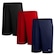 Calção Penalty X - 3 Unidades - Masculino PRETO/VERMELHO