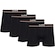 Kit Cuecas Boxer Lupo Microfibra sem Costura - 4 Unidades - Adulto PRETO