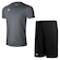 Kit Conjunto Penalty Camisa X + Calção X - Masculino CINZA ESCURO/PRETO