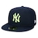 Boné Aba Reta New Era 5950 New York Yankees - Fechado - Adulto AZUL ESCURO