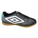 Chuteira Futsal Umbro Cosmic - Adulto PRETO/BRANCO/CINZA