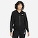 Jaqueta Fleece com Capuz Nike Sportswear Club - Feminina PRETO