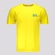 Camiseta Futfanatics Brasil Bandeira - Masculina AMARELO
