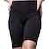 Bermuda Ciclista Vekyo Suplex Cos Cintura Alta - Feminina PRETO
