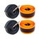 Kit de 2 Câmaras de Ar Kenda Road 700x18.23c + 2 Fitas Anti Furo PRETO