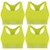 Kit Top Fitness Puma Nadador sem Costura - Feminino - 4 unidades VERDE