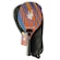 Raquete de Beach Tennis Sland Spin Carbono 3K Summer Sky + Raqueteira LARANJA/AZUL