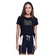 Camiseta Run More Egyptian - Feminina PRETO/AMARELO