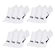 Kit de Meias Sapatilha Puma - Feminina - 12 Pares BRANCO/PRETO