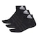 Meia Cano Médio adidas Cushioned Ankle - 3 pares - Masculina PRETO