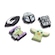 Kit de Acessórios para Sandália Crocs Jibbitz The Mandalorian Disney - 5 Unds BRANCO