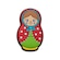 Jibbitz Crocs Crocs Boneca Matryoshka BRANCO