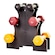 Kit de Halteres Emborrachado Sextavados Athletic - 6 unidades + 1 Suporte Nao Se Aplica