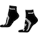 Meia Cano Curto HUPI Running Pro Plus - 36 ao 42 - Adulto PRETO/BRANCO