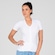 Camiseta Postural AlignMed Brasil Posture Shirt com Zipper - Feminina BRANCO