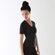 Camiseta Postural AlignMed Brasil Posture Shirt com Zipper - Feminina PRETO