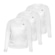 Camiseta Muvin Dry Basic LS Manga Longa FPS50 - Feminino - 3 Unds BRANCO
