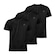 Camiseta Muvin Dry Basic SS FPS50 - Masculino - 3 Unds PRETO