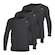 Camiseta Muvin Dry Basic LS Manga Longa FPS50 - 3 unidades - Masculina CHUMBO