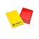 Cartão de Árbitro de Campo Zona Livre AMARELO/VERMELHO