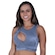 Top Fitness Cropped com Bojo Orbis Helo - Adulto AZUL CLARO