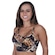 Top Fitness com Bojo Orbis Decote Tiras Cirrê Estampado - Adulto MARROM