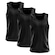 Camiseta Regata Térmica Whats Wear Dry Fit com Proteção Solar UV - Masculina - 3 Unds PRETO