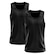 Camiseta Regata Térmica Whats Wear Dry Fit com Proteção Solar UV - Masculina - 2 Unds PRETO