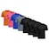 Camiseta Whats Wear Lisa Dry Fit com Proteção Solar UV - Masculina - 8 Unds PRETO/LARANJA