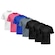 Camiseta Whats Wear Lisa Dry Fit com Proteção Solar UV - Masculina - 7 Unds PRETO/BRANCO
