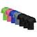 Camiseta Whats Wear Lisa Dry Fit com Proteção Solar UV - Masculina - 7 Unds PRETO/ROSA