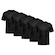 Camiseta Whats Wear Lisa Dry Fit com Proteção Solar UV - Masculina - 5 Unds PRETO