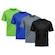 Camiseta Whats Wear Lisa Dry Fit com Proteção Solar UV - Masculina - 4 Unds PRETO/CINZA
