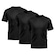 Camiseta Whats Wear Lisa Dry Fit com Proteção Solar UV - Masculina - 3 Unds PRETO