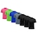 Camiseta Whats Wear Raglan Dry Fit com Proteção Solar UV - Masculina - 7 Unds PRETO/AZUL