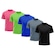 Camiseta Whats Wear Raglan Dry Fit com Proteção Solar UV - Masculina - 5 Unds PRETO/AZUL