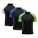 Camiseta Whats Wear Raglan Dry Fit com Proteção Solar UV - Masculina - 3 Unds BRANCO/AZUL