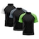 Camiseta Whats Wear Raglan Dry Fit com Proteção Solar UV - Masculina - 3 Unds CINZA/BRANCO