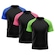 Camiseta Whats Wear Raglan Dry Fit com Proteção Solar UV - Masculina - 3 Unds Verde/Azul