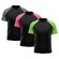 Camiseta Whats Wear Raglan Dry Fit com Proteção Solar UV - Masculina - 3 Unds VERDE/CINZA
