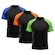 Camiseta Whats Wear Raglan Dry Fit com Proteção Solar UV - Masculina - 3 Unds LARANJA/AZUL