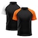 Camiseta Whats Wear Raglan Dry Fit com Proteção Solar UV - Masculina - 2 Unds LARANJA/BRANCO