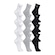 Kit Meias Cano Médio Lupo Esportiva 12 Pares - Adulto BRANCO/PRETO