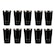 Kit de Copos Térmicos Pullo Fun - 480ml - 10 Unidades PRETO