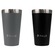 Kit de Copos Térmicos Pullo Fun - 480ml - 2 Unidades PRETO/CINZA