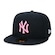 Boné Aba Reta New Era MLB New York Yankees 5950 - Fechado - Adulto PRETO