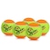 Bola de Tênis Spin 50 Macia Pack - 05 Unidades LARANJA ESC/AMARELO